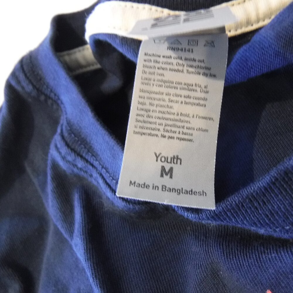 Instant Message Axolotl Emotion Blue Long Sleeve Girls Shirt Size Medium - Picture 4 of 7